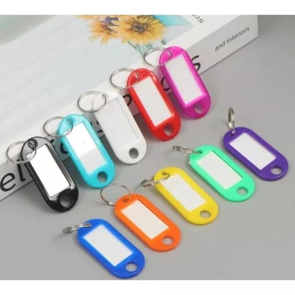 Kit 10, 20, 30, 40, 50 Chaveiro Organizador Identificador De Chaves ARREDONDADO
