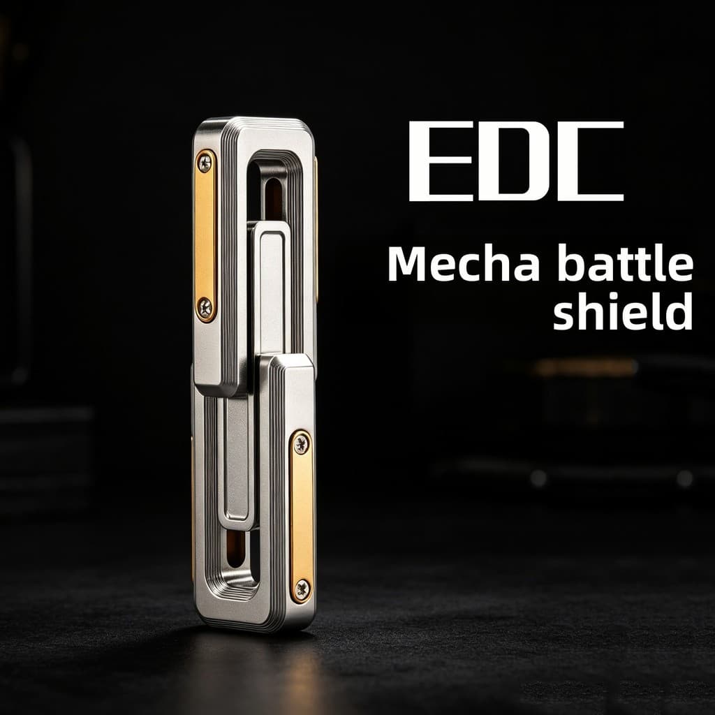EDC escudo de guerra aço inoxidável Push marca Seiko Mecha forte magnético deslizante Pop moeda adulto dedo jogar brinqu