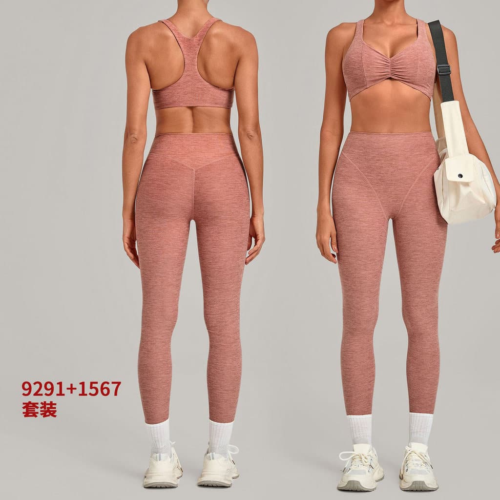 SHAMZU Novas Roupas De Yoga Femininas Rugas Emagrecimento Cintura Alta Calças Apertadas Esportes Ao Ar Livre Conjunto De