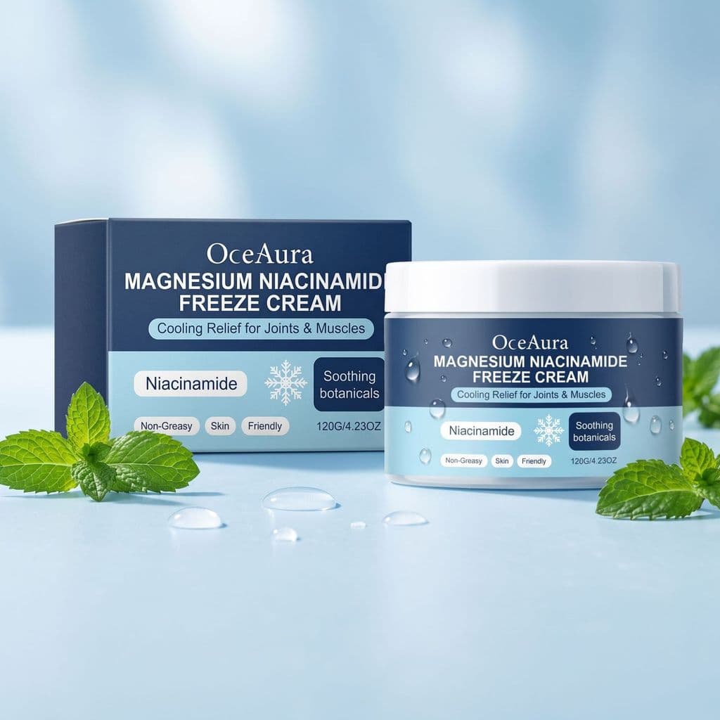 Creme Refrescante para a Pele OCEAURA, um creme suave e nutritivo para o cuidado da pele do corpo, proporcionando um cui