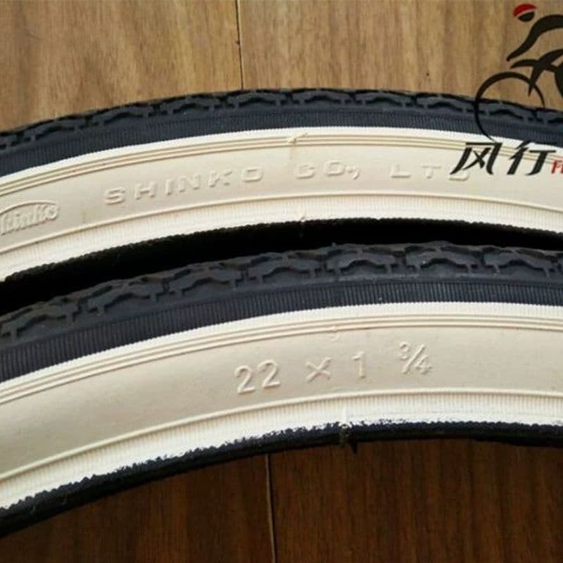 Novo japão brilhante deng pneu de carro criança mãe carro dedicado 73cm 22*13/4 borda branca peças de reparo de pneus