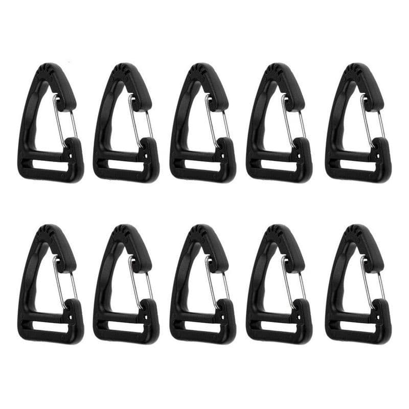 Fivela triangular mochila fivela Pet colar fivela guarda-chuva corda trançada fivela chave pendurado fivela conexão five