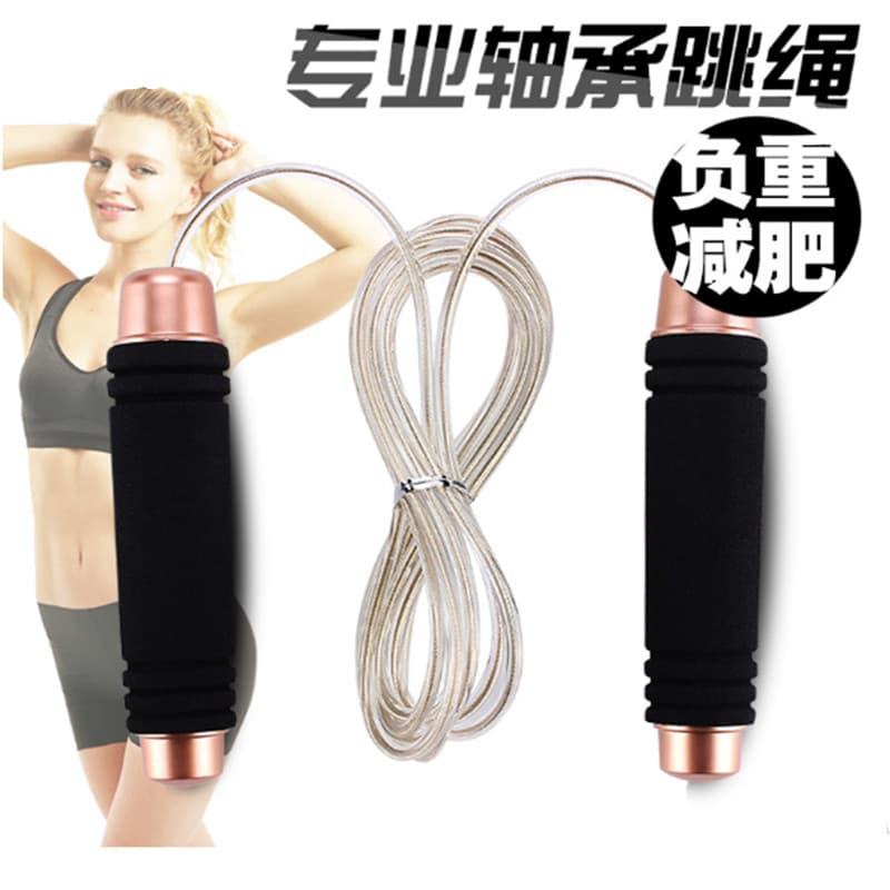 Rolamento de fio de aço com suporte de carga Corda de pular Masculino Feminino Adulto Fitness Exercício de queima de gor