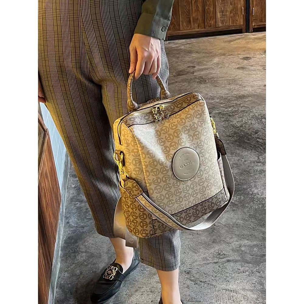 Estilo ocidental mochila feminina 2026 novo estilo mochila grande capacidade de couro macio moda All-Match senhoras moch