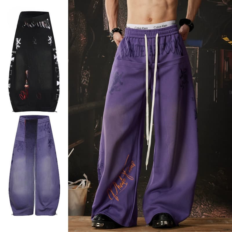 Calça De Moletom Masculina Estilo hip-hop Americano De Alta Qualidade , Neutra E Clássica