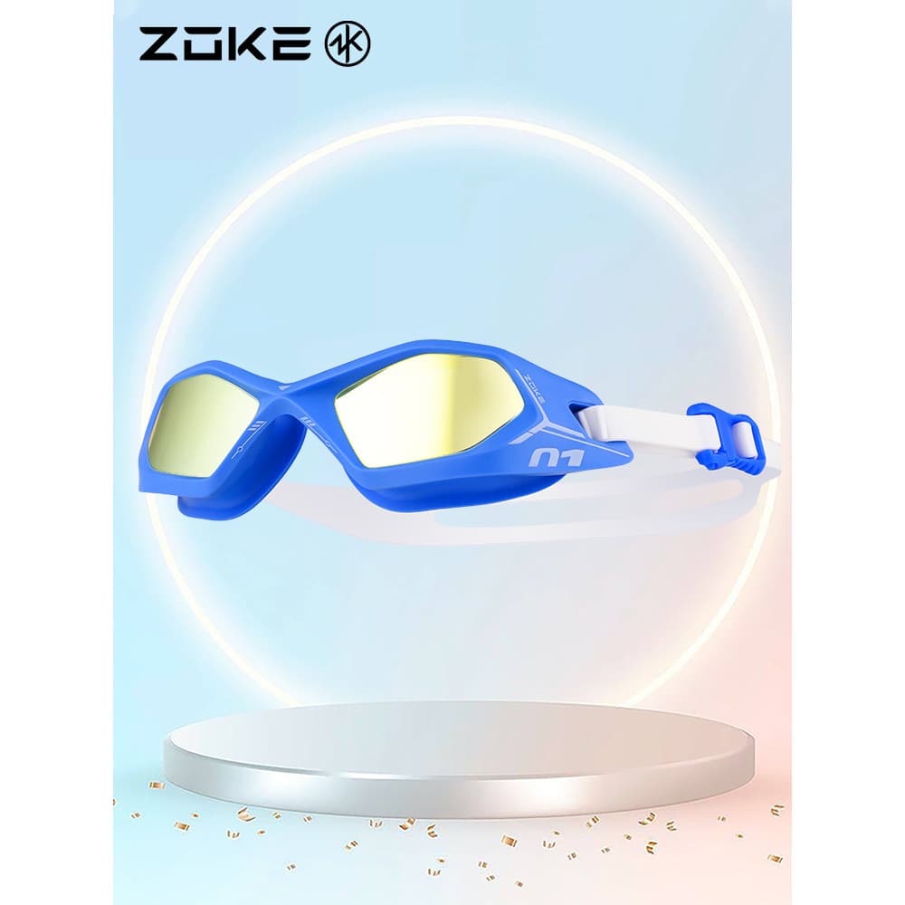 Zhuke óculos de natação das mulheres dos homens HD galvanoplastia Anti-nevoeiro à prova dwaterproof água competição ócul