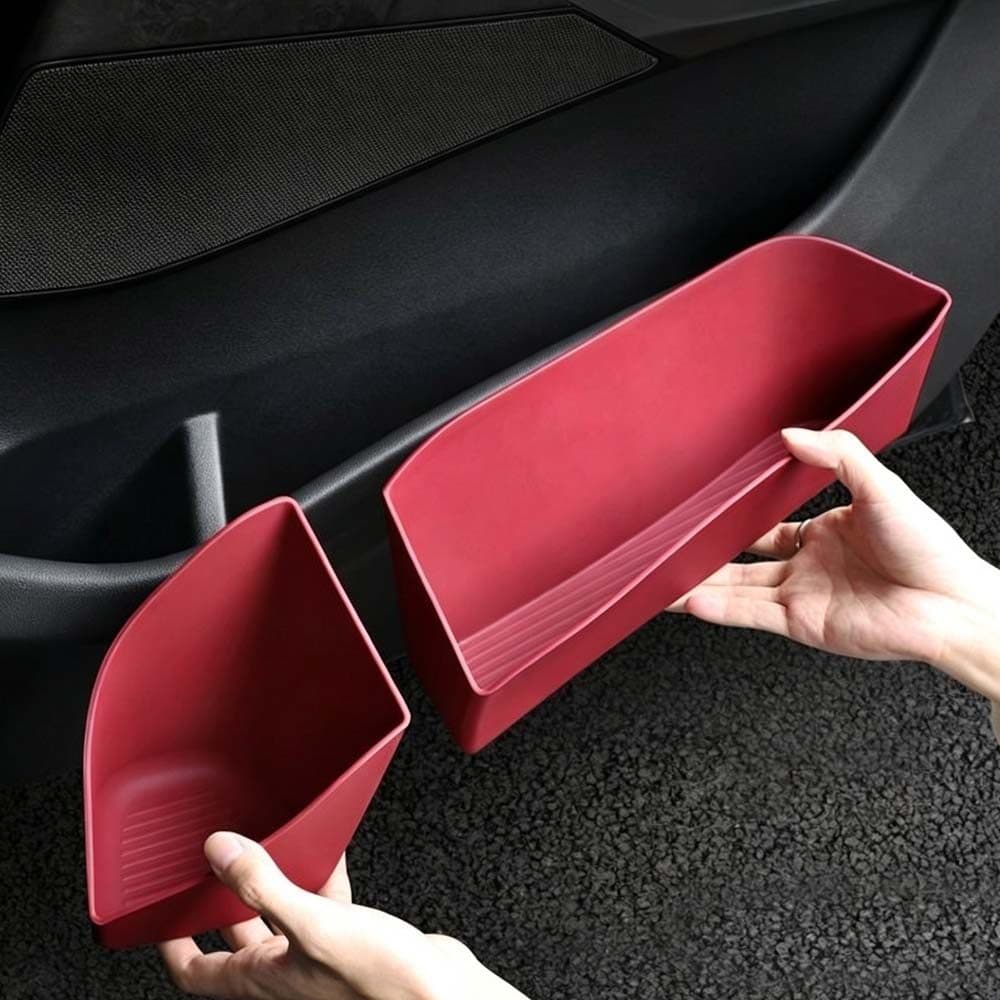 Caixa De Armazenamento Lateral Da Porta Dianteira Do Carro Para BMW X5 G05 2022-2025 TPE Bandeja Organizadora De Slot De