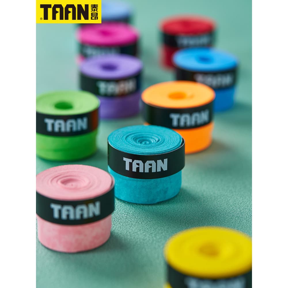 Taion mão cola seca fosca plana antiderrapante profissional raquete de Badminton tênis cinto absorvente de suor pesca