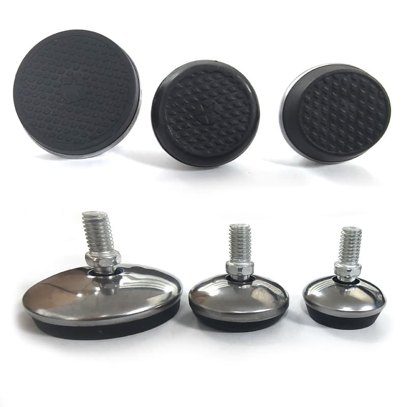 Pé de apoio ajustável universal m8 para móveis, cadeiras, armários, mesas, com suporte de aço inoxidável 8.23 JS0B