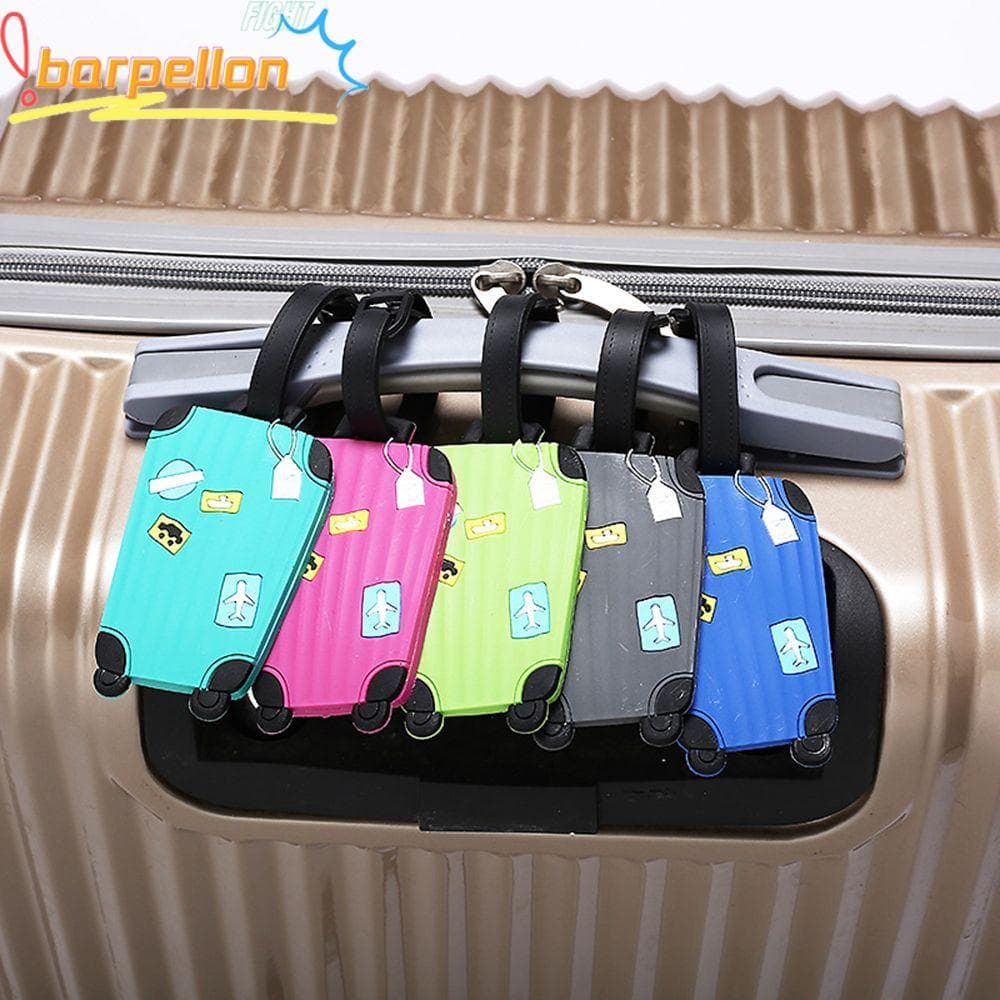 Etiquetas De Identificação Com Nome BARPELLON Para Viagem , Identificadores Fofos De Desenhos Animados , Mala De Bagagem