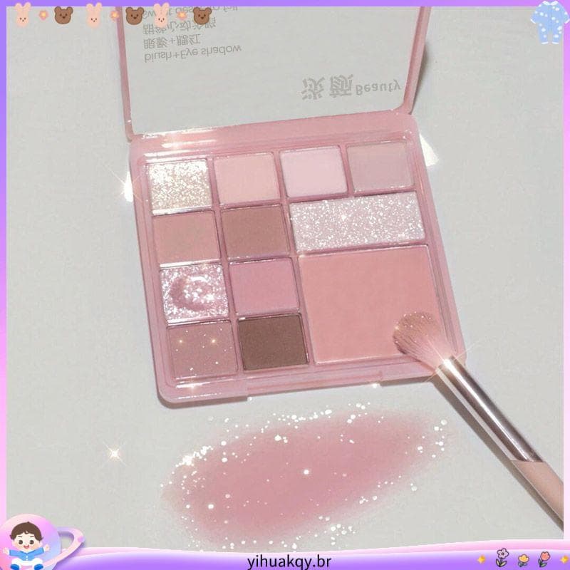 Coleção de 2.9.000 pessoas Paris Garden Paleta de sombras de 12 cores Primeiras oito pessoas Paleta abrangente Baixa sat