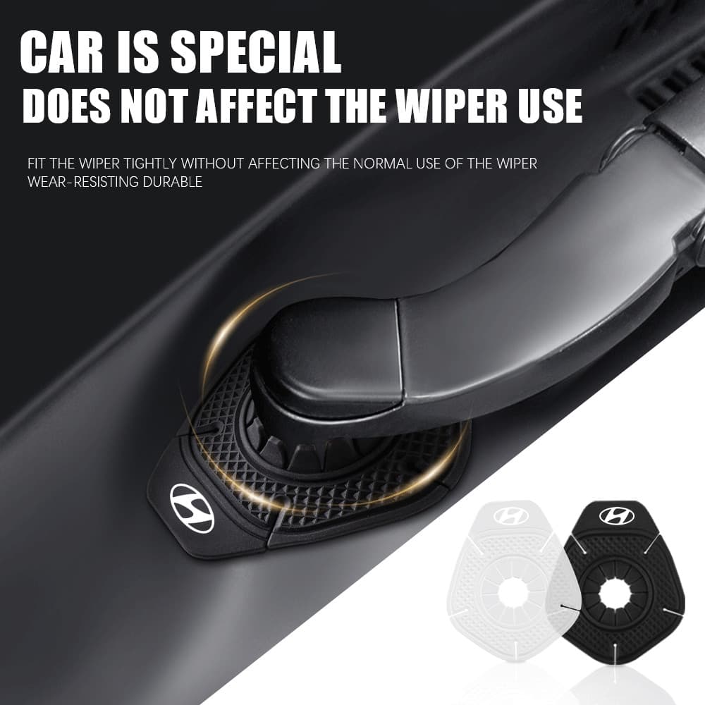 2 Pçs Buraco Do Limpador De Carro Capa À Prova De Poeira Silicone Pára-Brisas Almofadas Para Hyundai Tucson KONA i10 Cre