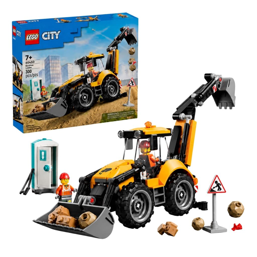 Lego City Retroescavadeira Amarela Construção Infantil 301 Peças - Lego