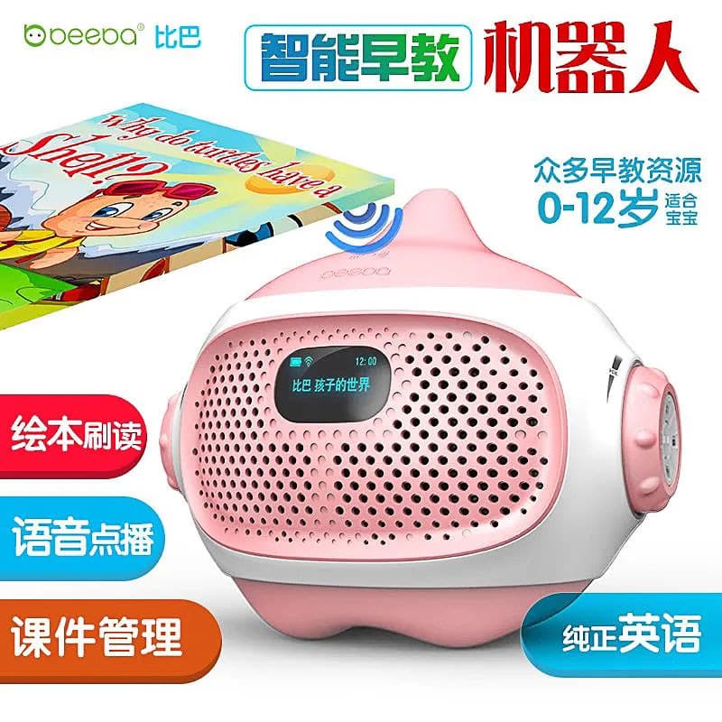 Biba Educação Infantil Robô Bluetooth Áudio Inteligente Educação Infantil Crianças História Iluminação Educacional Educa