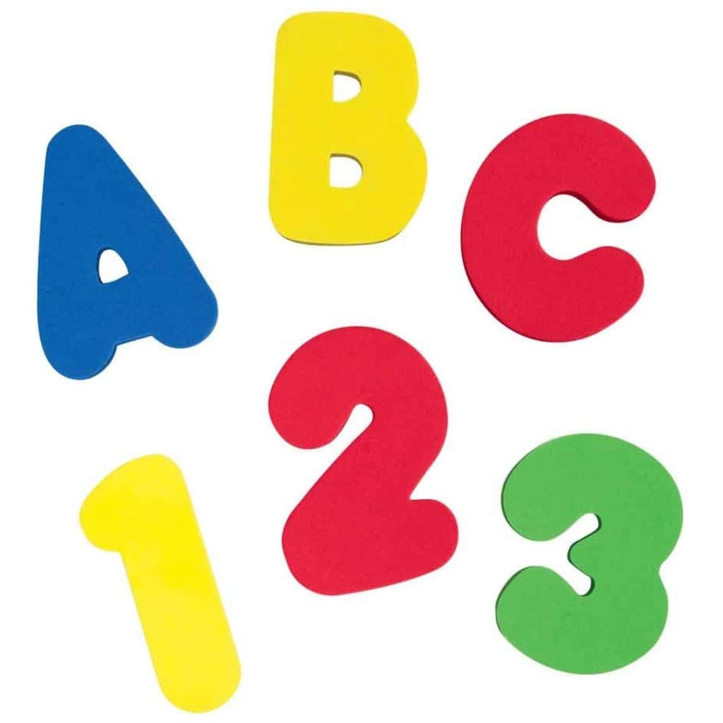 Brinquedo Banho Piscina Educativo Números Letras 36 pçs Buba