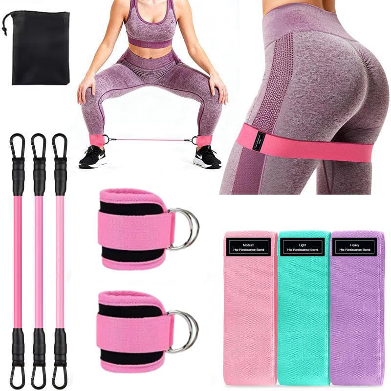 Faixa elástica para ioga, estoque pronto, faixa de resistência para nádegas, musculação, nádegas, Fitness, faixa elástic