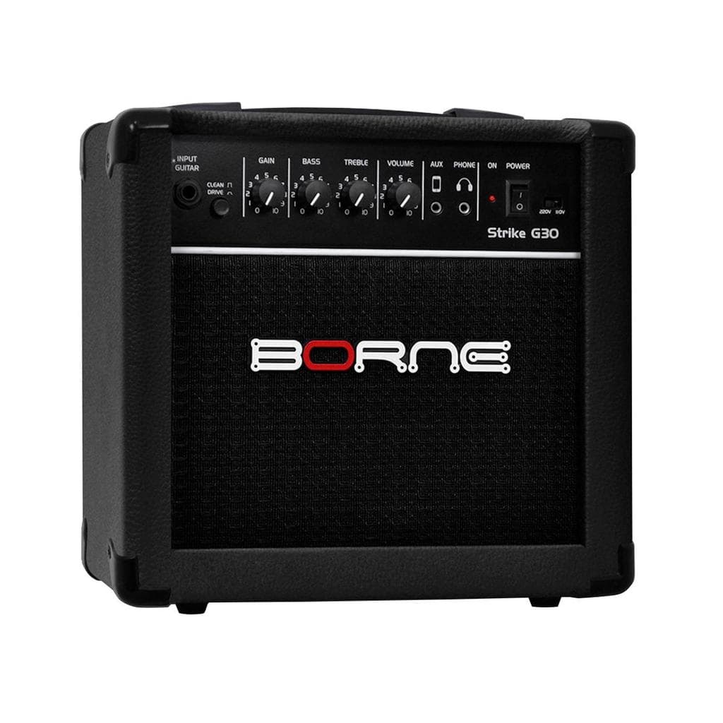 AMPLIFICADOR GUITARRA BORNE STRIKE G30 - PRETO