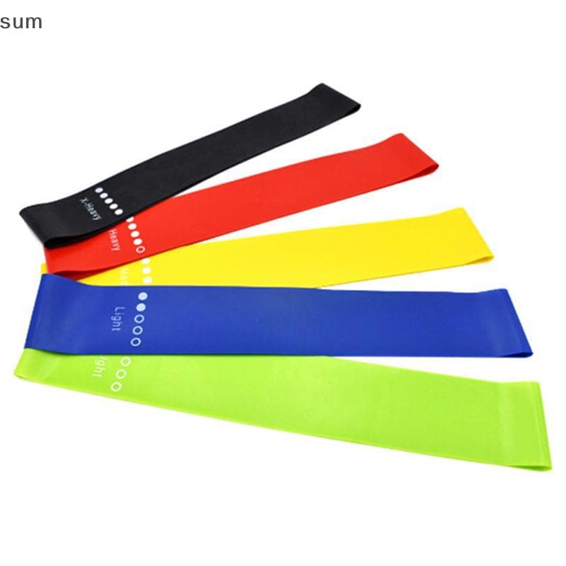 [sum] Faixas Elásticas De Resistência Academia Yoga Exercício Fitness Treino Stretch BR