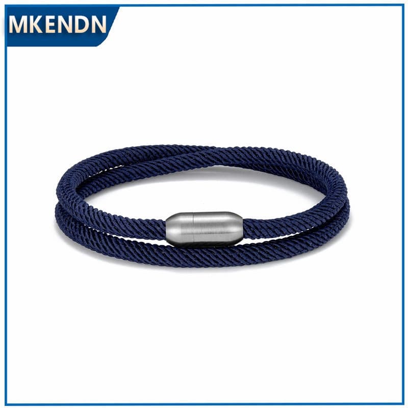 Pulseira de Sobrevivência Masculina MKENDN, Pulseira de Emergência Unissex, Corda com Fivela de Aço Inoxidável, YROZ