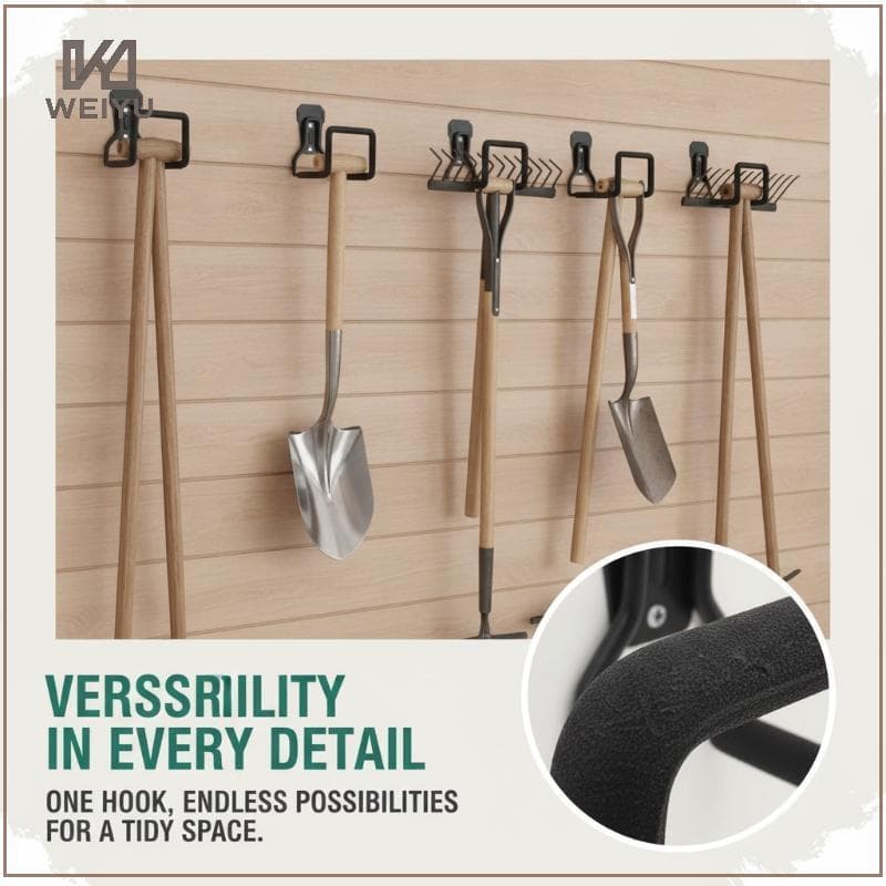 WEIYU 1 Pa Suporte De Mangueira De Jardim Resistente , Gancho De Metal Montado Na Parede Para Quintal Ao Ar Livre , Vara