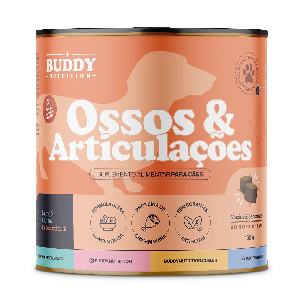 Suplemento Cães Buddy Nutrition Ossos e Articulações 168g