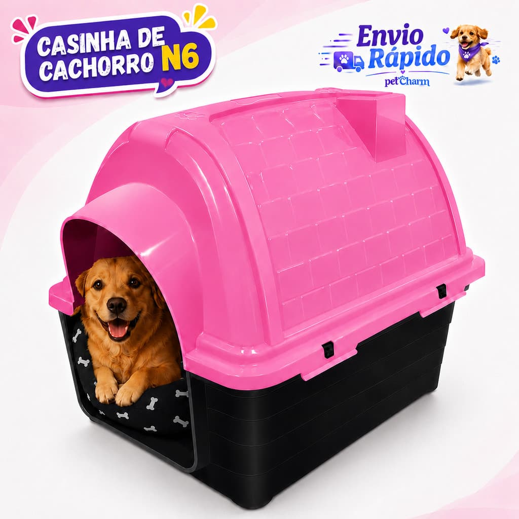 Casa Casinha Pet Cachorro N6 + Caminha Para Cachorro Casinha Pra Cachorro Caminha de Cachorro