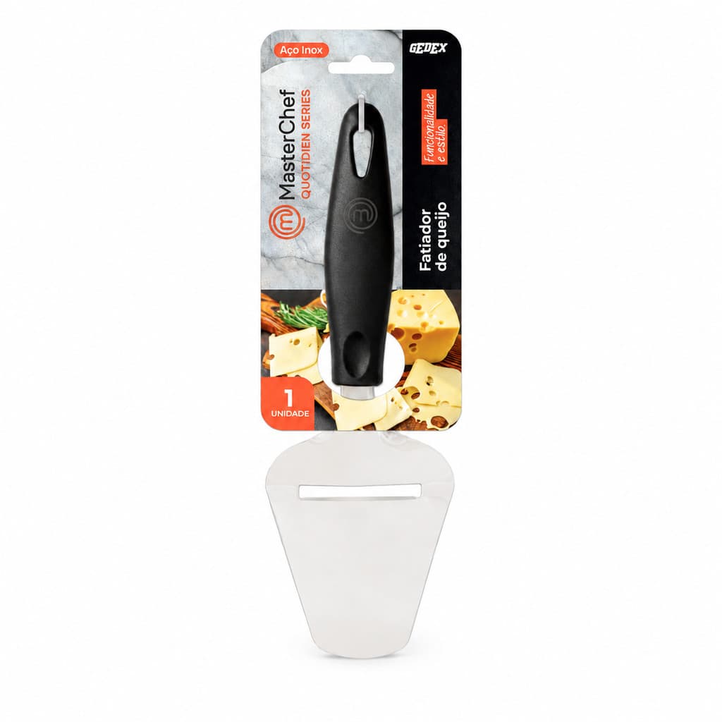 Fatiador de Queijo Inox MasterChef Plaina Espátula Manual