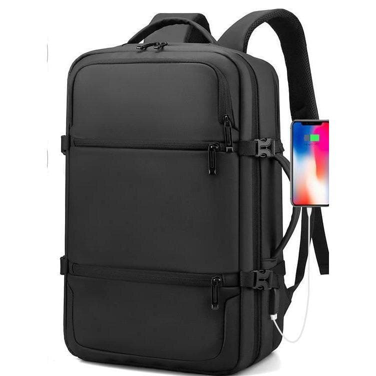 Forte durável mochila de negócios dos homens ao ar livre Commuter mochila multifuncional grande capacidade filme USB sac