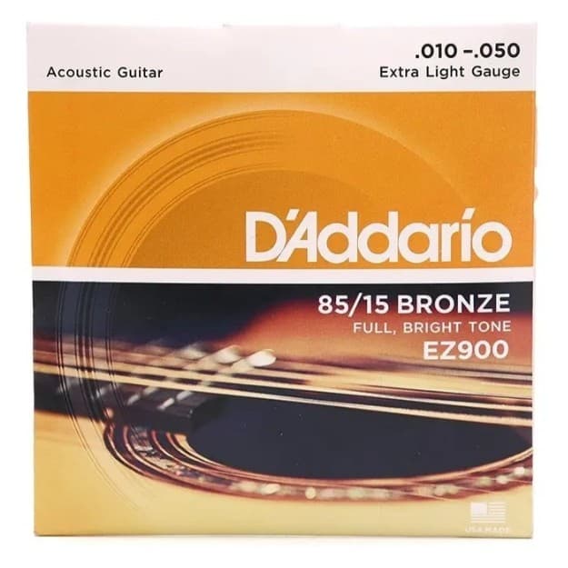 Encordoamento Cordas Violão Aço D´addario Ez900 010-050
