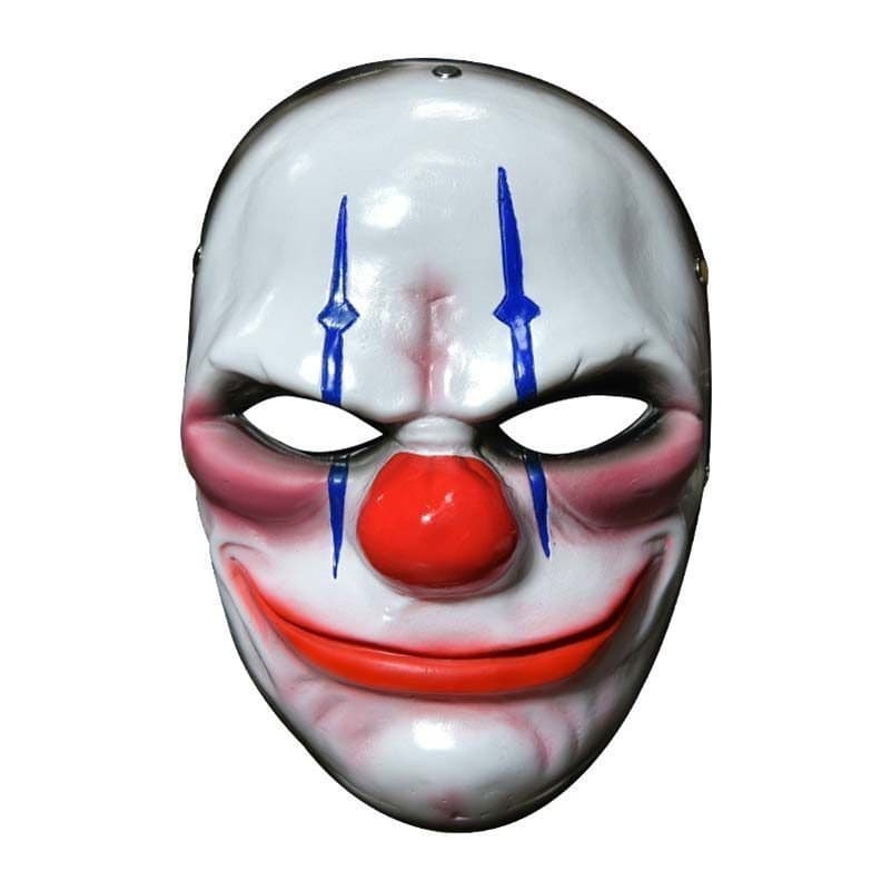 Máscara de Halloween Payday em Resina, Palhaço Assustador, Payday Party 2, Para Cosplay de Máscara, Máscaras Horríveis W
