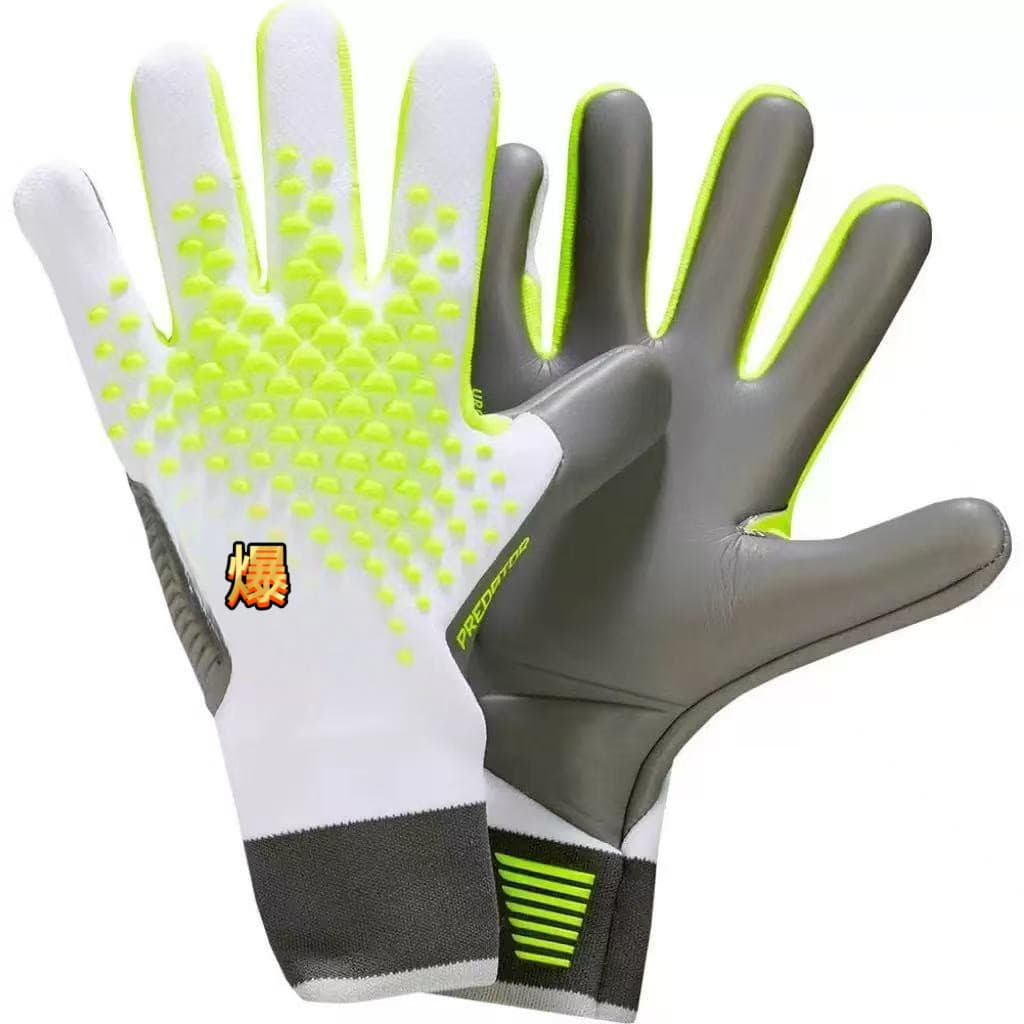 Novo estilo juventude adulto luvas de goleiro látex resistente ao desgaste Anti-deslizamento luvas de porteiro treinamen