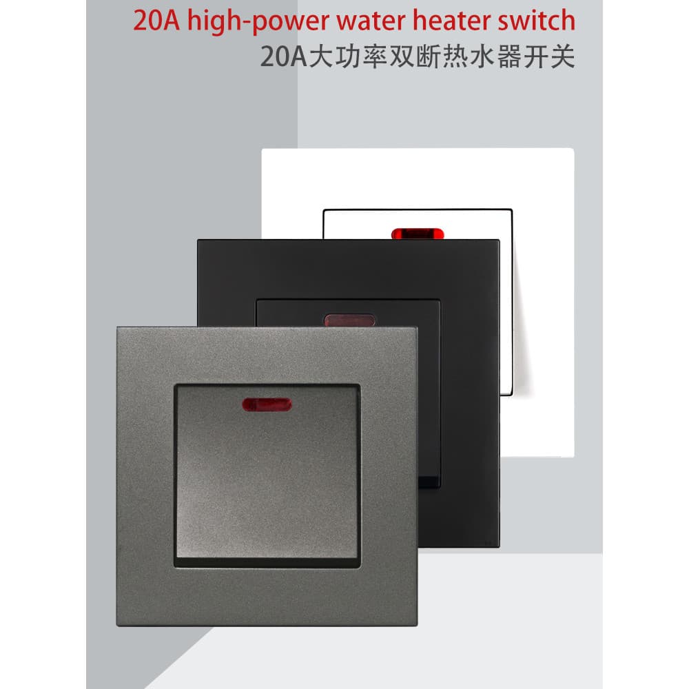 20A britânico de alta potência corrente curvada Rack interruptor de ar condicionado aquecedor de água 45A padrão britâni