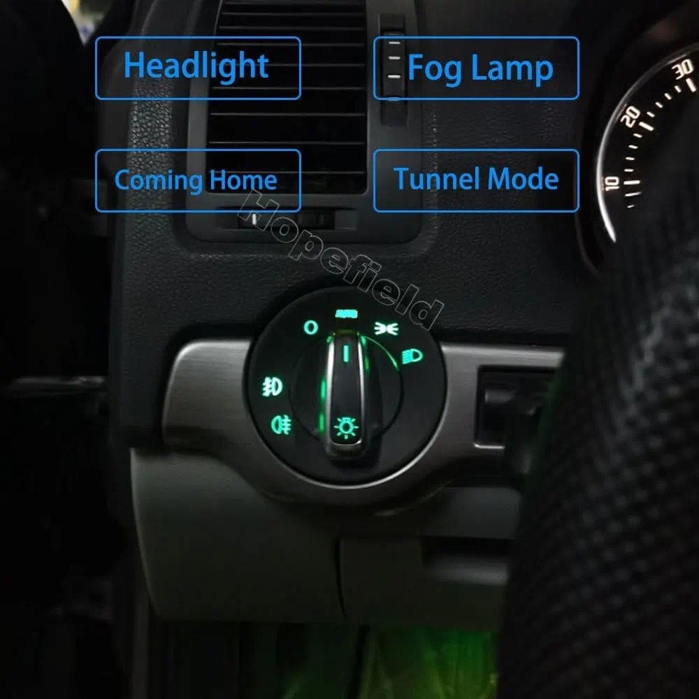 Interruptor De Controle Da Luz De Nevoeiro Do Carro Sensor De Botão Farol Automático Para Skoda Octavia Superb Yeti Rapi