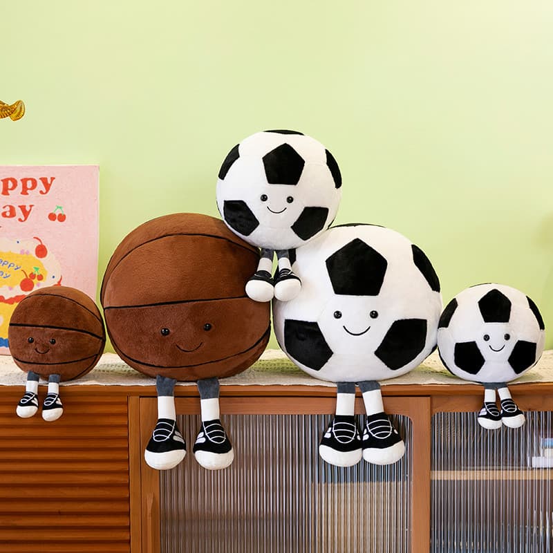 Homem de futebol boneca brinquedo de pelúcia divertido bebê calmante boneca basquete homem boneca de pelúcia ISH8