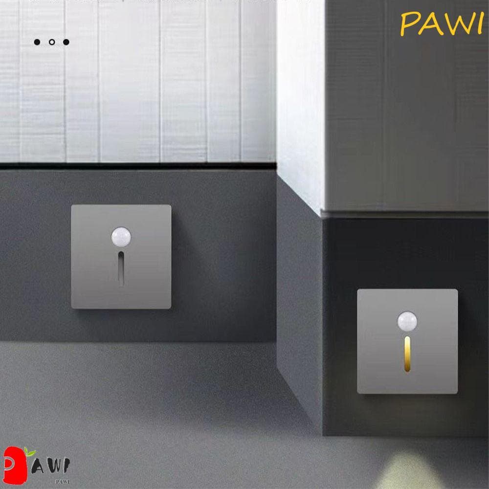 PAWI LED Stair Footlight , Lâmpada De Parede Inteligente Com Sensor De Movimento , Luz Embutida Moderna E Criativa