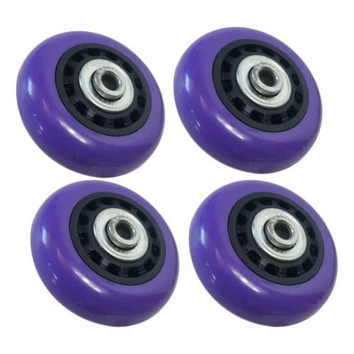 Kit 4 Rodas Patins Roller Vintage Rolamentada 55x15mm Roxo
