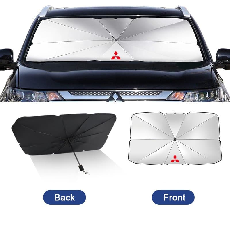 Guarda-chuva de Proteção UV para Para-brisa de Carro para Mitsubishi Cross Montero Pajero Mirage Lancer Eclipse EVO Gran