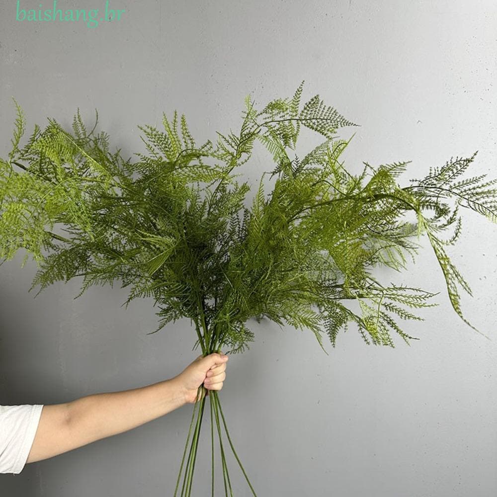 Ramos Artificiais Da Planta Samambaia De BAISHANG , Artificial Realista Do Espargos Toque Real , Plantas Falsas Feitas À