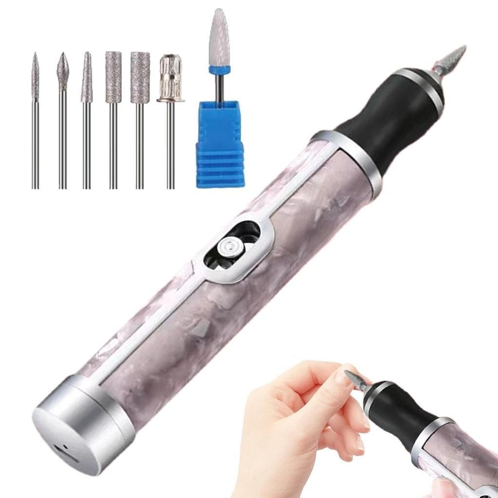 Lixador de Unhas para Unhas Grossas, Ferramenta Elétrica Sem Fio para Unhas de Acrílico, Lixa Elétrica para Unhas