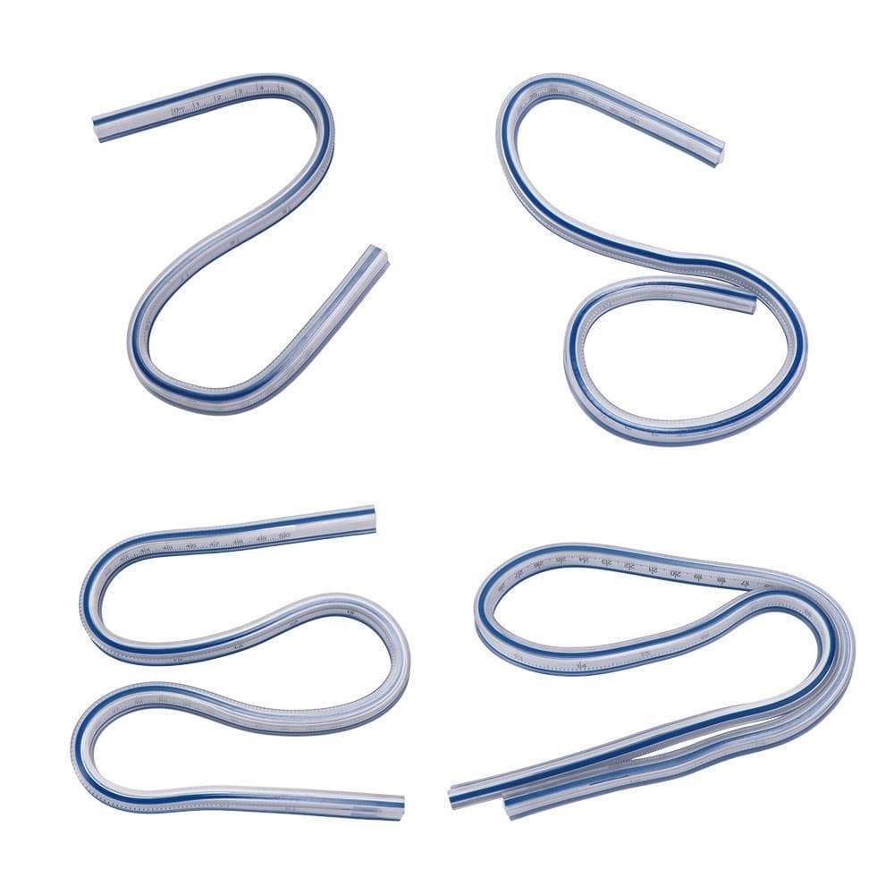 Régua Em Forma De Cobra , Curva Serpentina De Plástico , Alfaiate De Flexível Profissional Dobrável