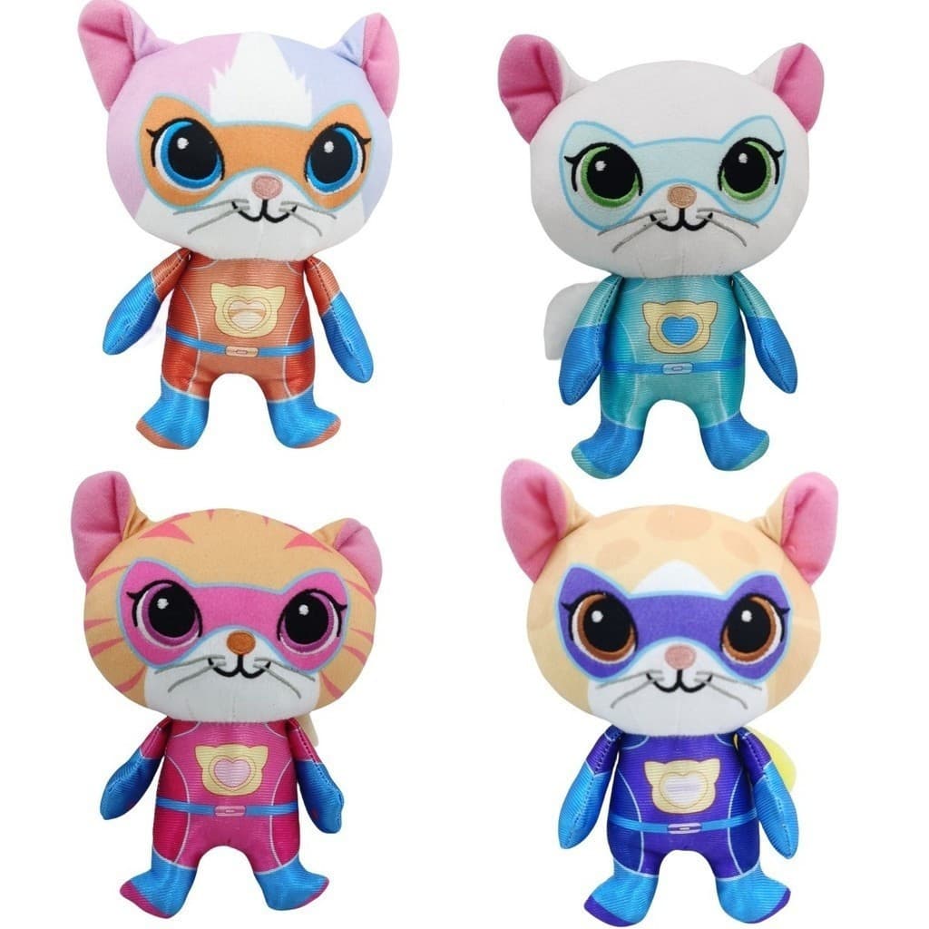 Super gatinho boneca de pelúcia criança presente Superkitties boneca de pelúcia de brinquedo CBW6