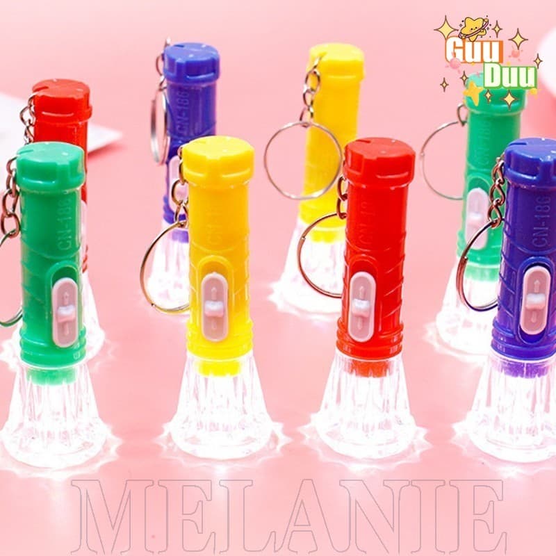 [Guudu] Mini Lanternas De Chaveiro-Para Presentes De Festa De Aniversário Infantil-Tocha LED-Brinquedo De Lâmpada Lanter
