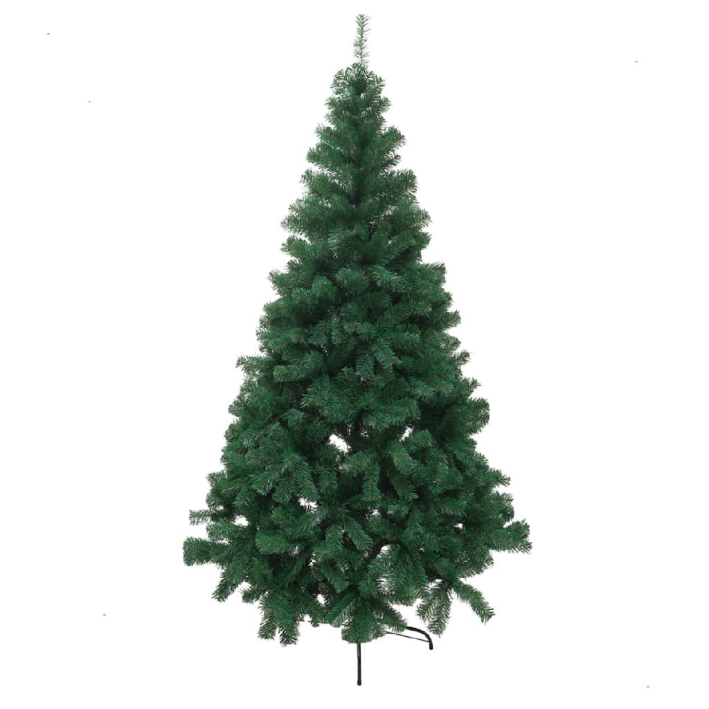 Arvore de Natal Pinheiro Grande Verde 2,40m Com 1350 Galhos Apoio Nos Pés
