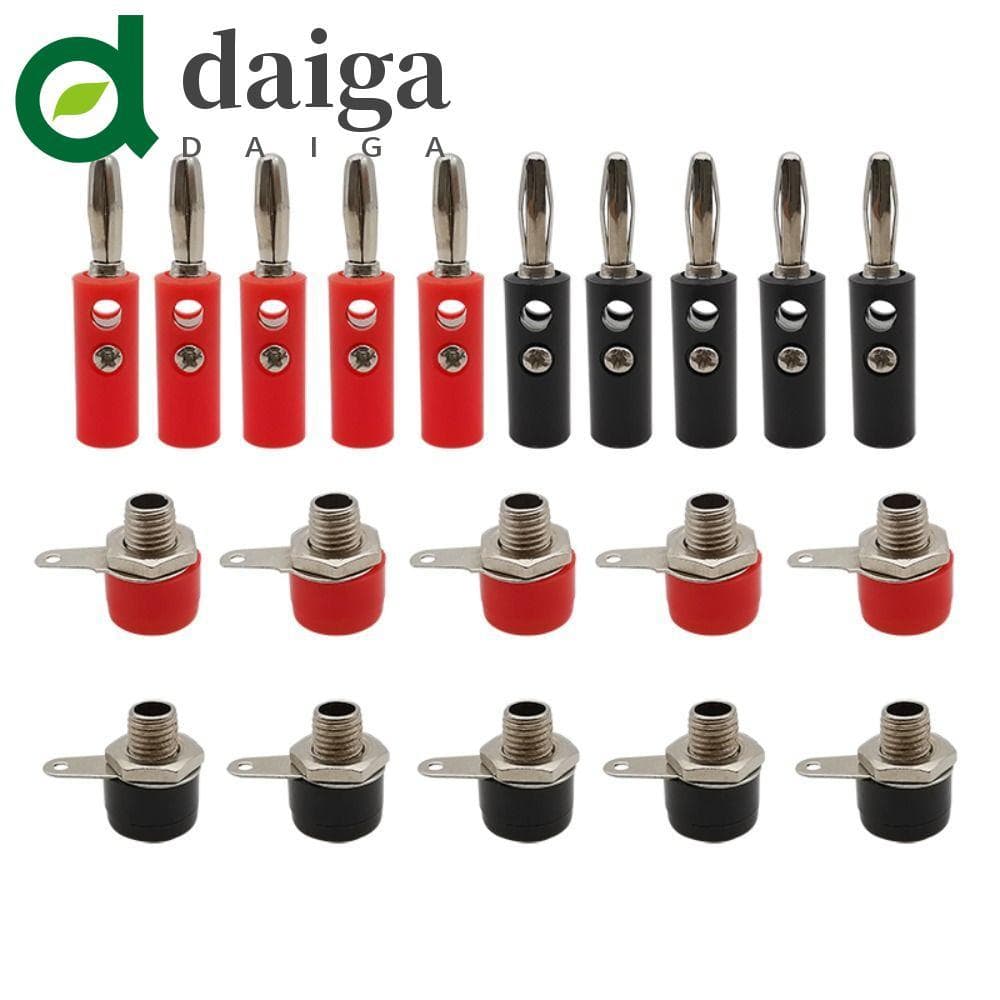 Conector Banana DAIGA 4mm , Terminal De Montagem Em Painel , Plugue De Macho E Fêmea De 4mm