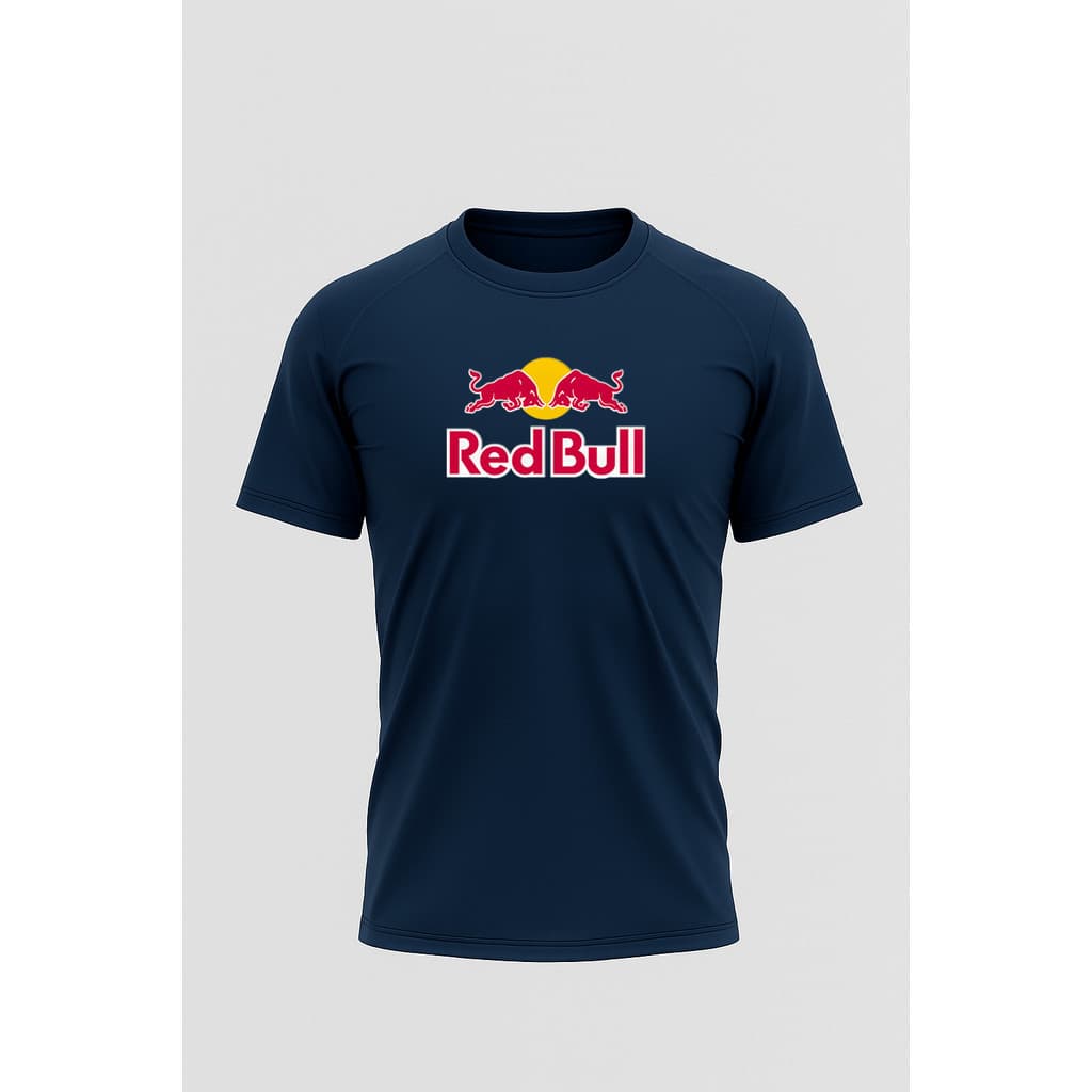 Camiseta Red Bull Camisa Academia Gym Luta Treino Tecido Respirável Confortável Algodão Premium