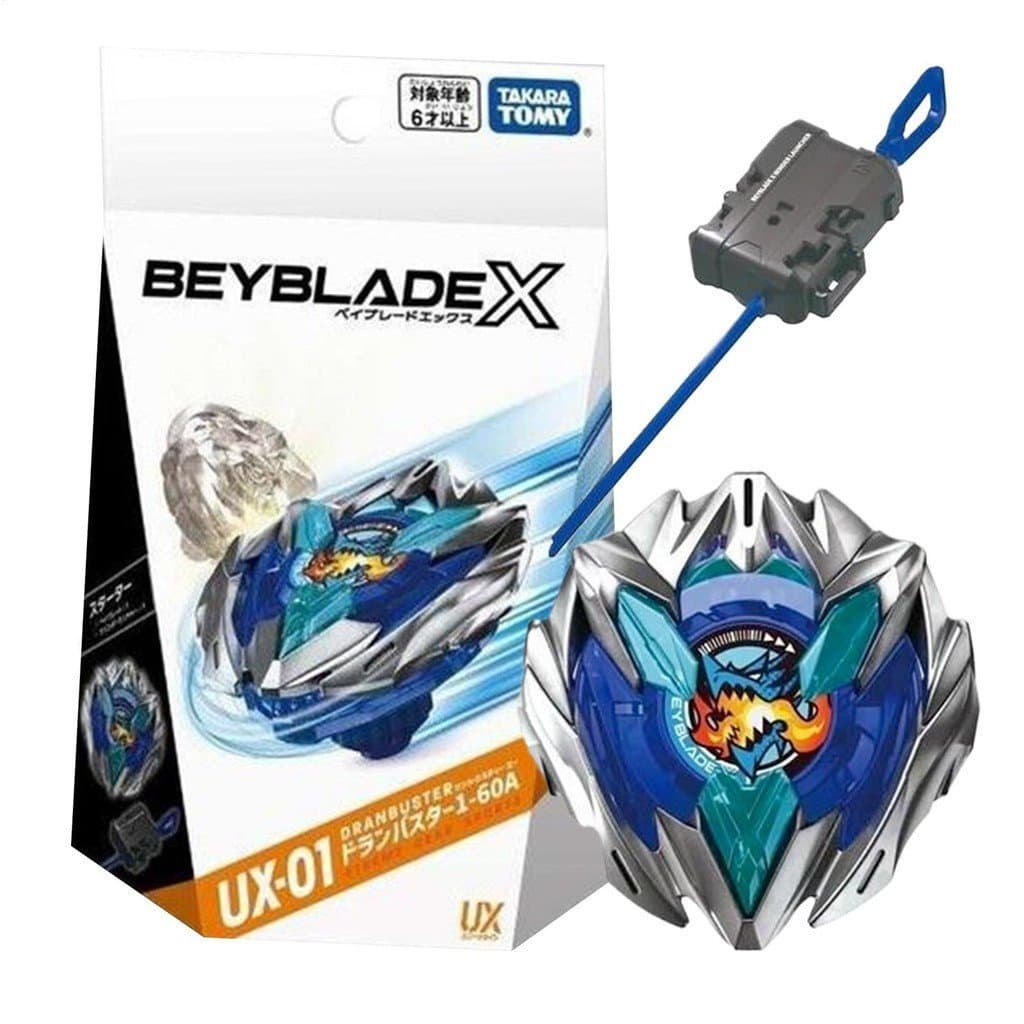 UX-01 Takara Tomy Beyblade X Starter Dran Buster 1-60A Jogo De Tops De Batalha Para Crianças Brinquedo Giroscópio Com La