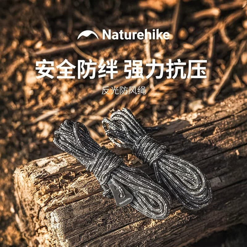 Naturehike Naturehike corda reflexiva à prova de vento campo ao ar livre acampamento portátil segurança Anti-viagem Wear