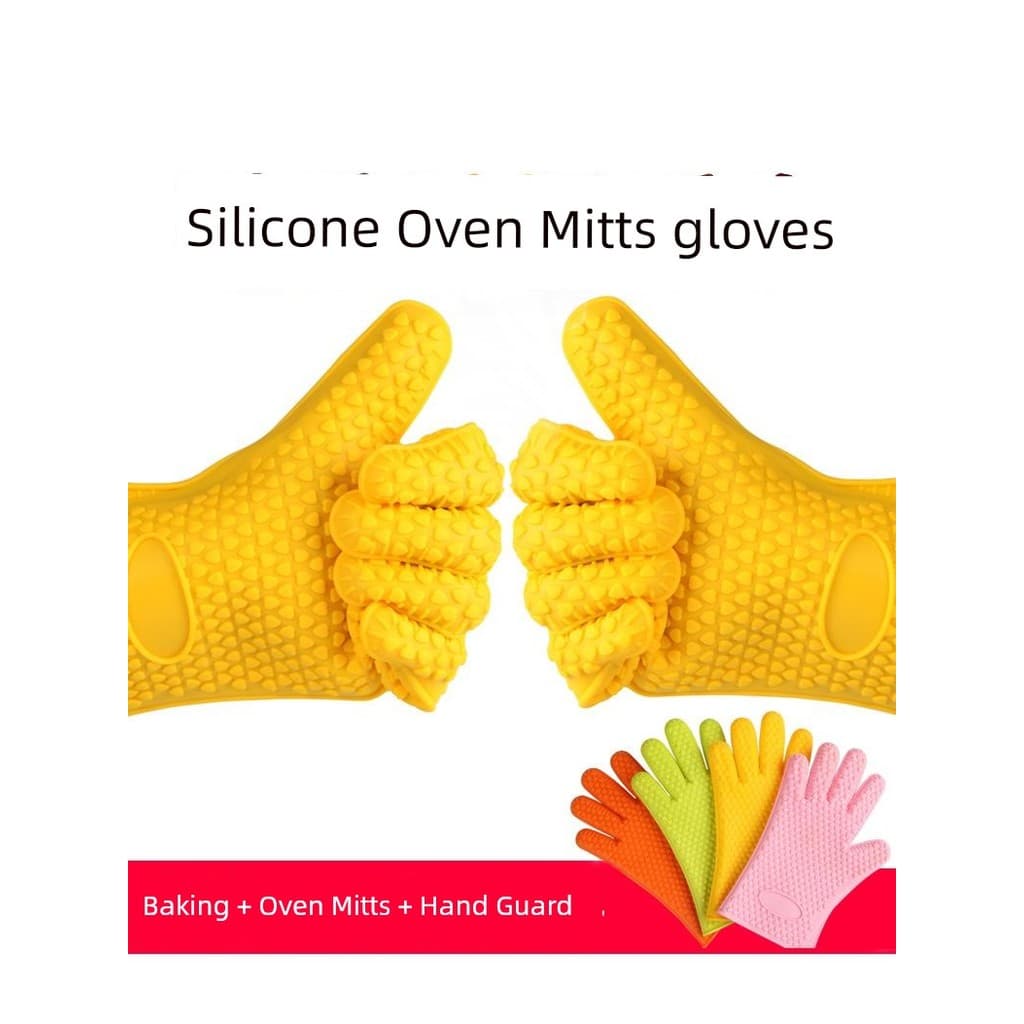Luva de silicone resistente calor Silicone anti queimadura Luva térmica cozinha 2 luvas de Silicone para forno, cozinha