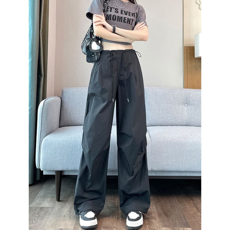 Estilo americano rufião bonito gelo seda macacão de secagem rápida feminino primavera verão estilo fino solto Casual per