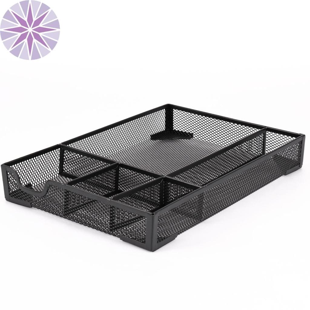 Bandeja Organizadora De Gavetas De Mesa , 5 Compartimentos , Organizador 12.4 , 8.5 , 1.8 Polegadas , Caixa De Gaveta De